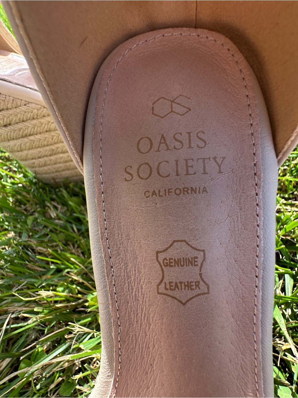 Women's Oasis Society Rosalie  Espadrille Ankle Wedge Sandals with Ankle Wrap - Picture 6 of 8